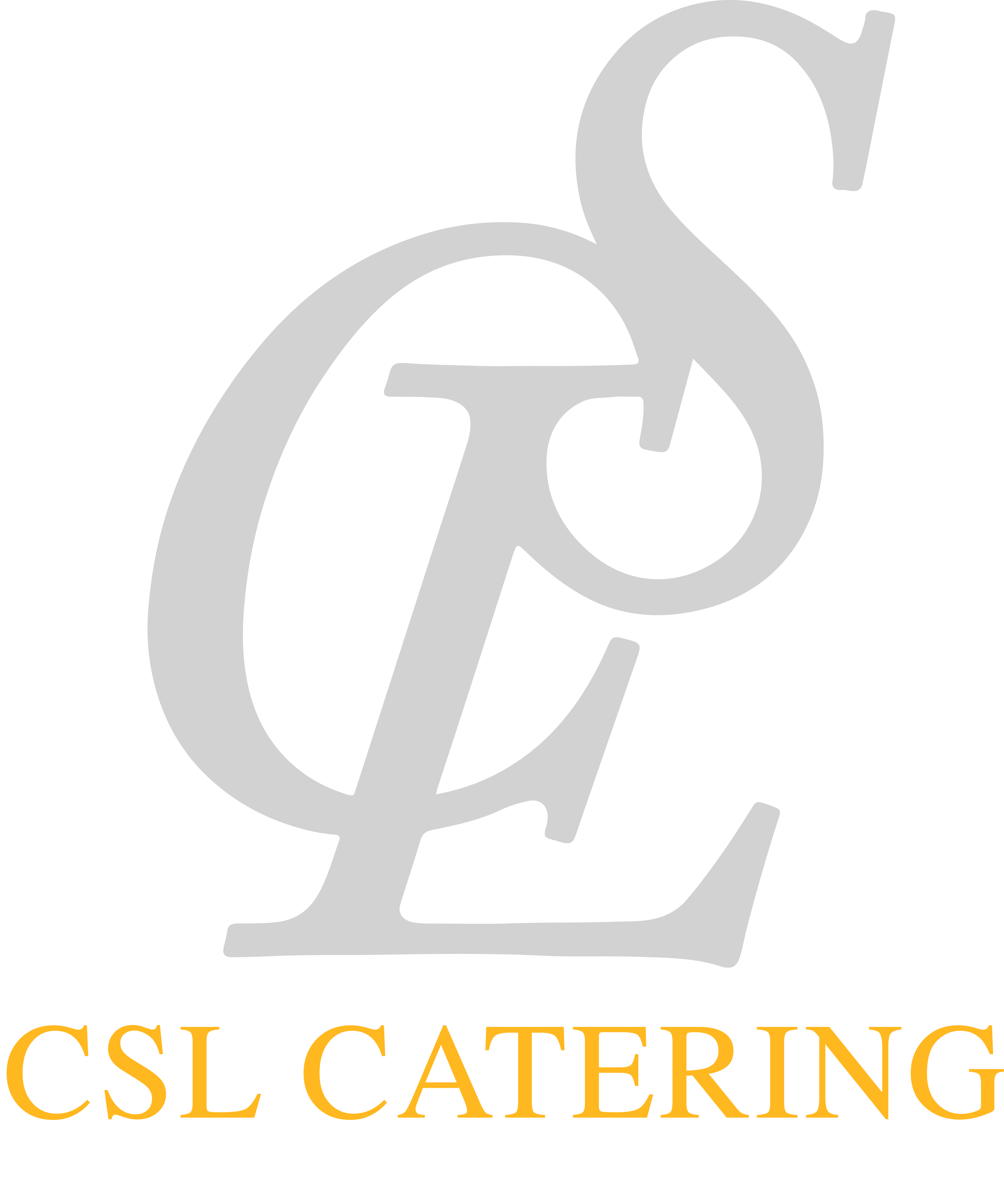 CSL Catering München Logo mit dem Slogan: Delivering Happiness with Taste