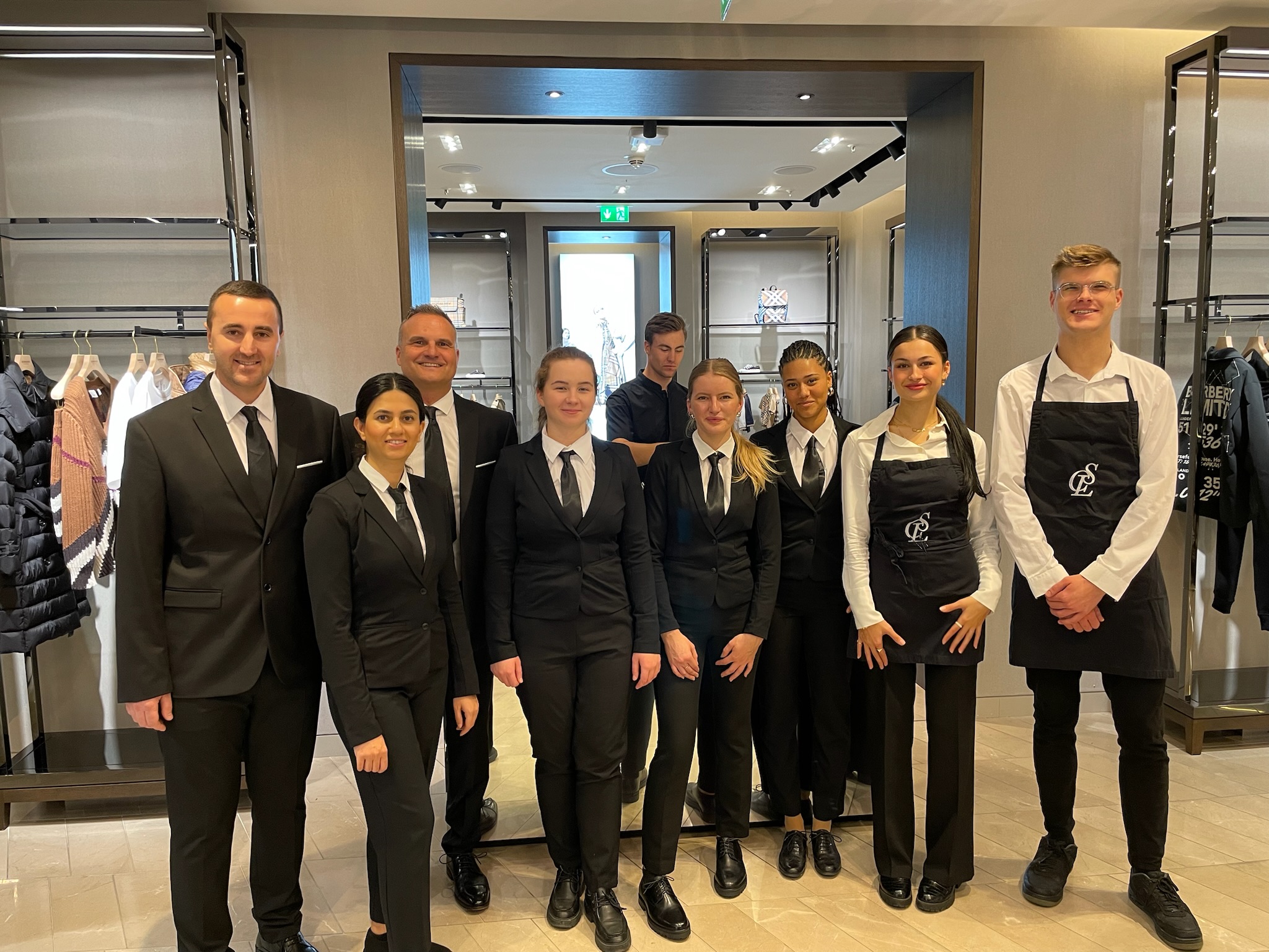 Das CSL Catering Team in München auf einem Event von Burberry